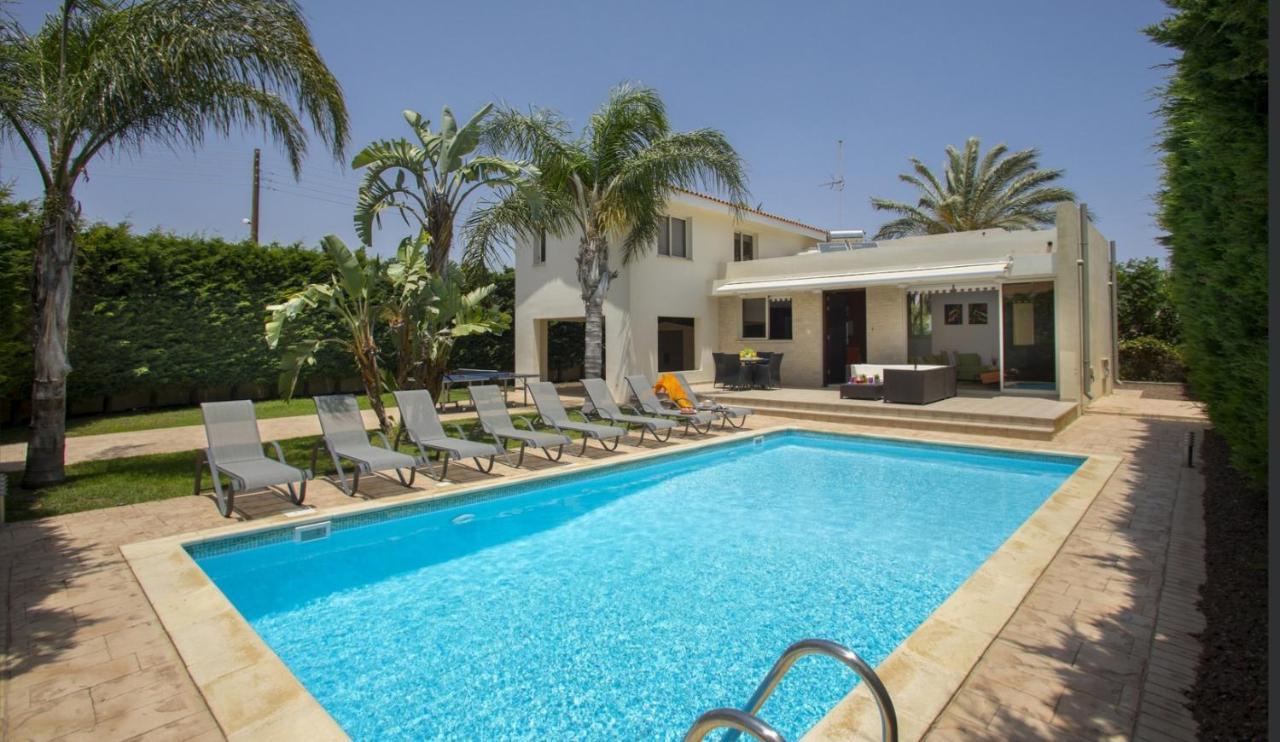 Soothing Sunset Villa With Private Pool, 200M From The Beach Perivolia Ngoại thất bức ảnh